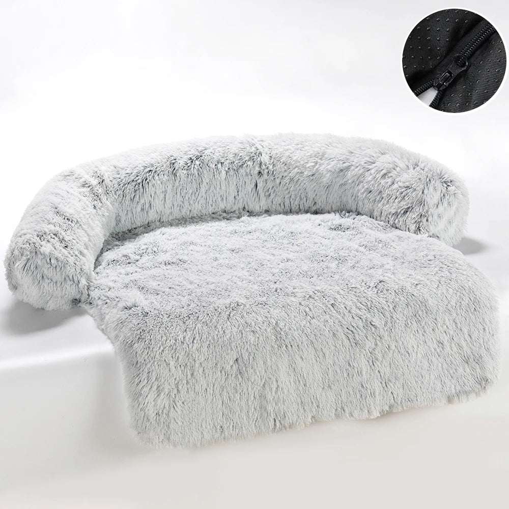 Removable Plush Pet Dog Bed Sofa for Large Dogs