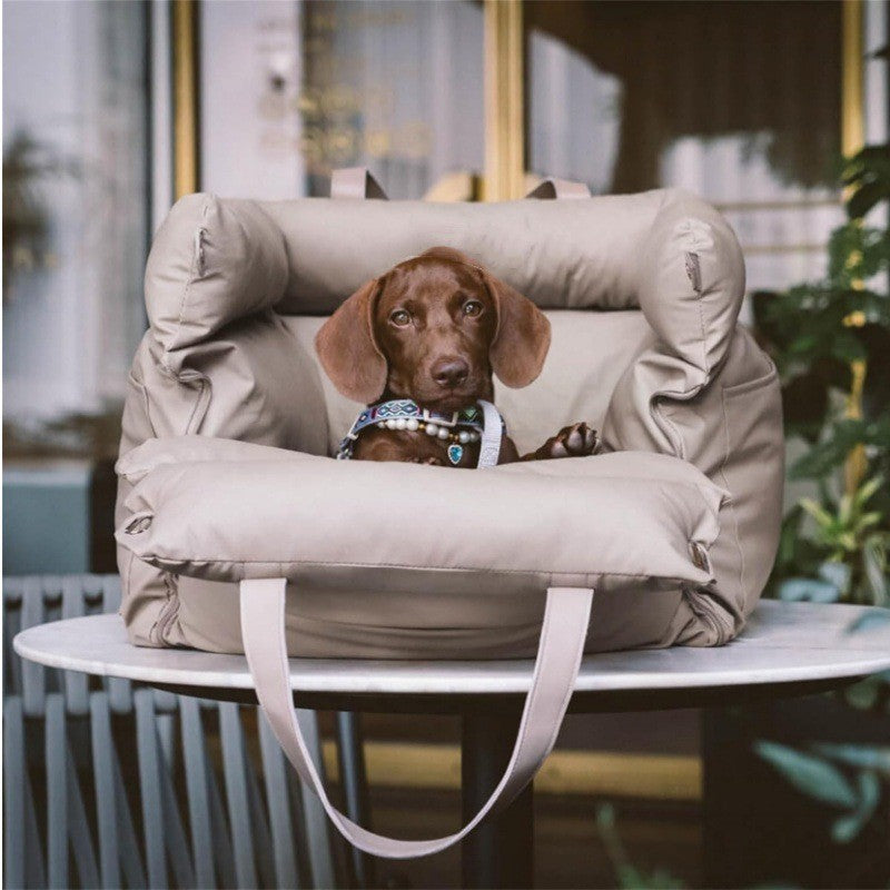 Luxury Pet Car Seat & Travel Bed – Booster for Small Dogs & Cats