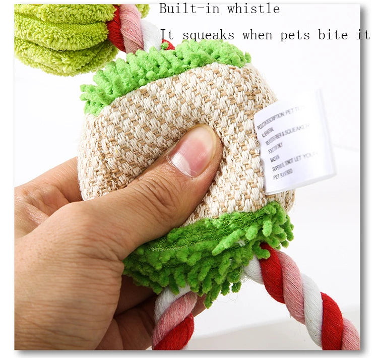 Squeaky Plush Dog Toy Corduroy 11 inches