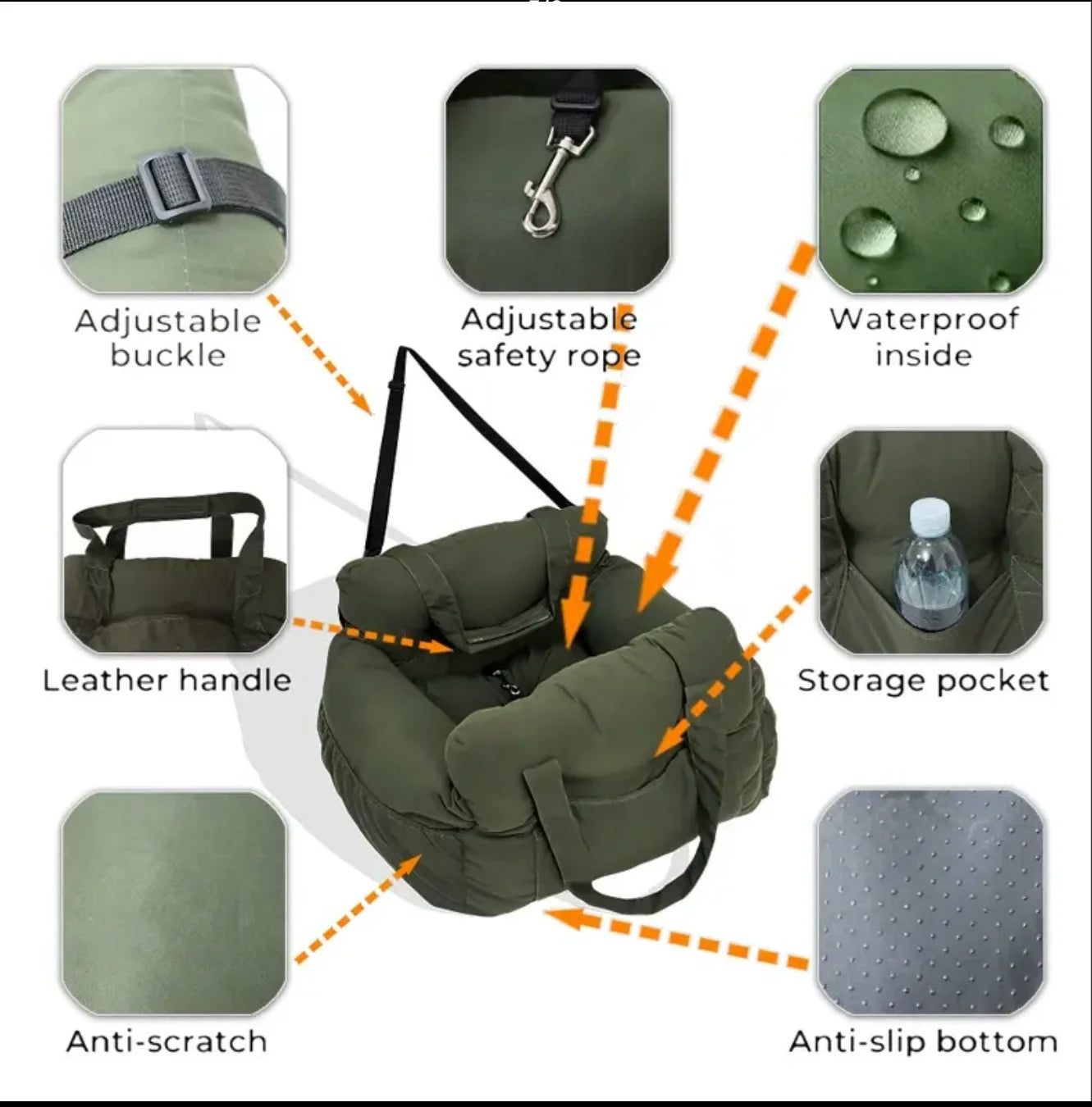 Eco-Friendly Dog Car Seat