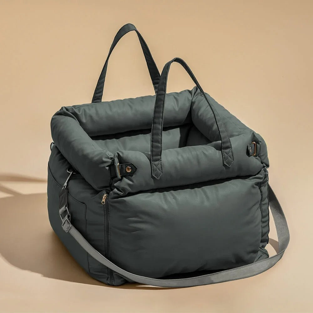 Luxury Pet Car Seat & Travel Bed – Booster for Small Dogs & Cats