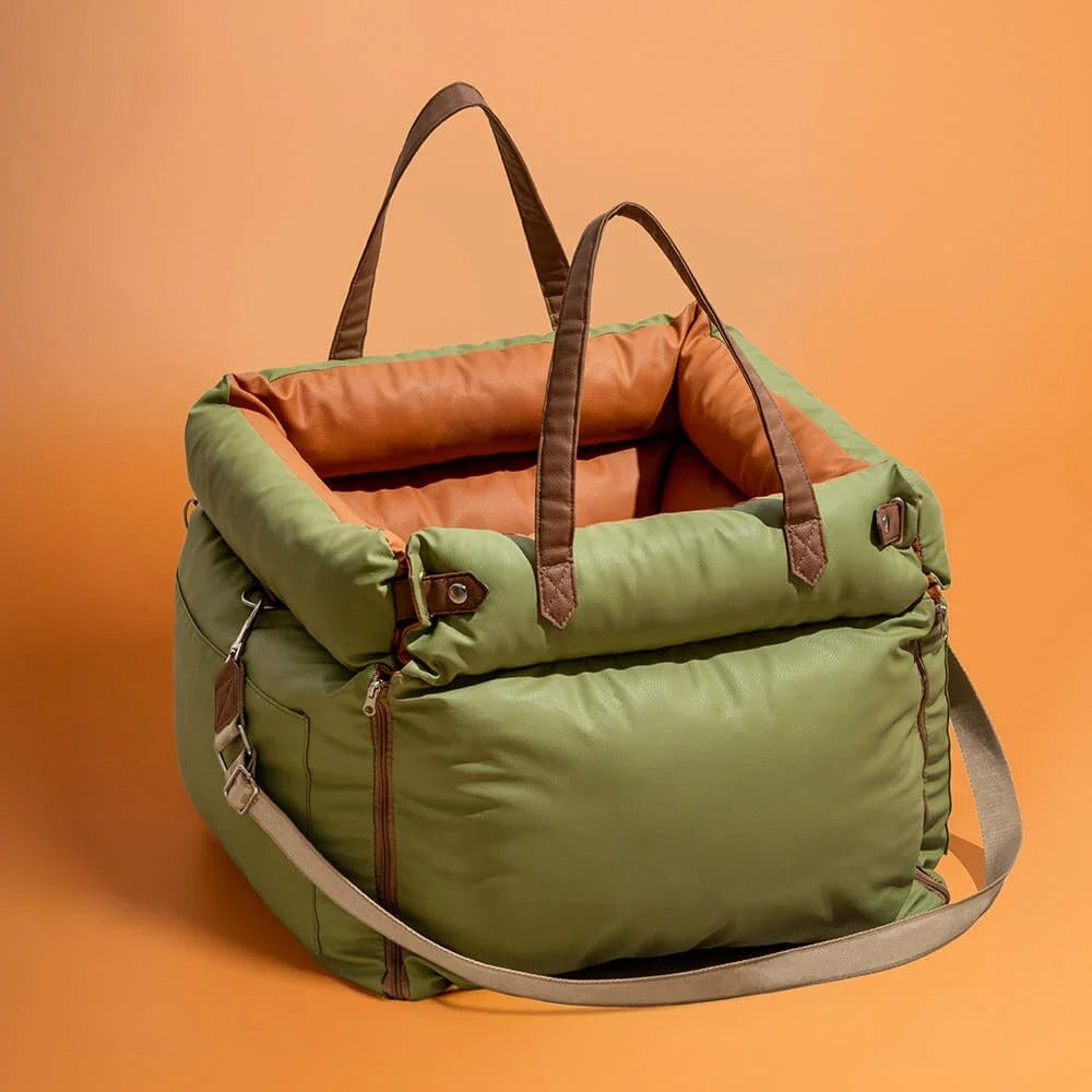 Luxury Pet Car Seat & Travel Bed – Booster for Small Dogs & Cats