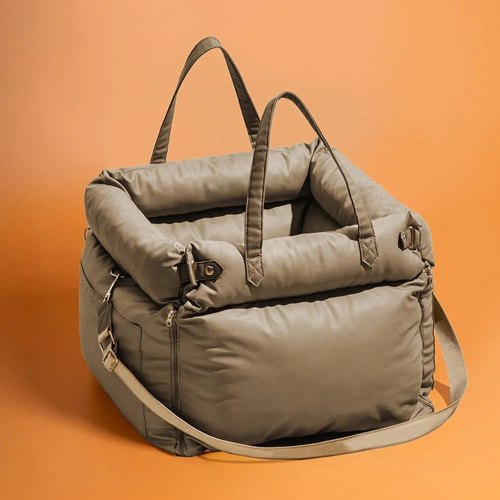 Luxury Pet Car Seat & Travel Bed – Booster for Small Dogs & Cats