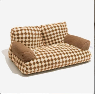 Plaid Dog Bed