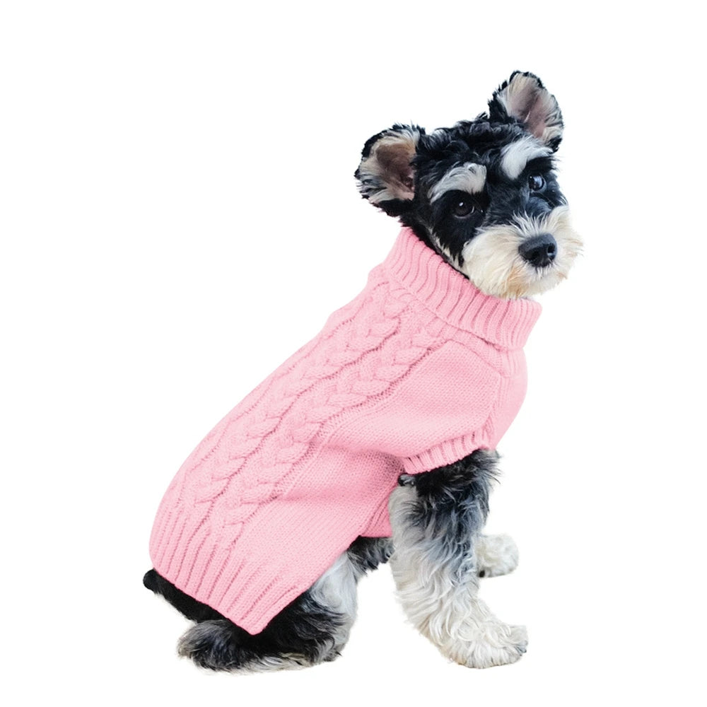 Wool Knitted Dog Sweater for Small & Medium Dogs – Chihuahua, Yorkshire, Puppy Winter Clothes"