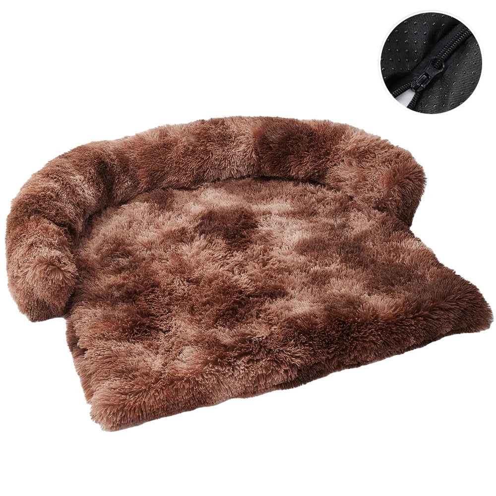 Removable Plush Pet Dog Bed Sofa for Large Dogs