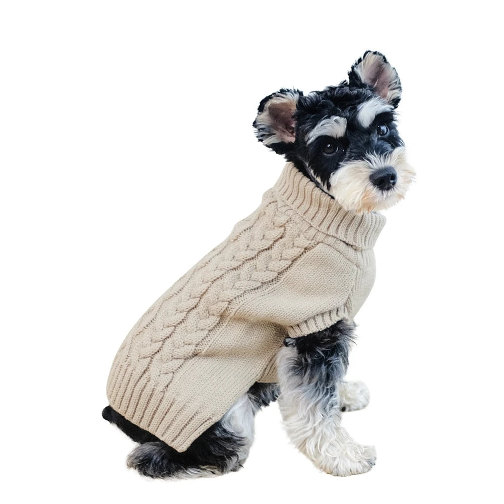 Wool Knitted Dog Sweater for Small & Medium Dogs – Chihuahua, Yorkshire, Puppy Winter Clothes"