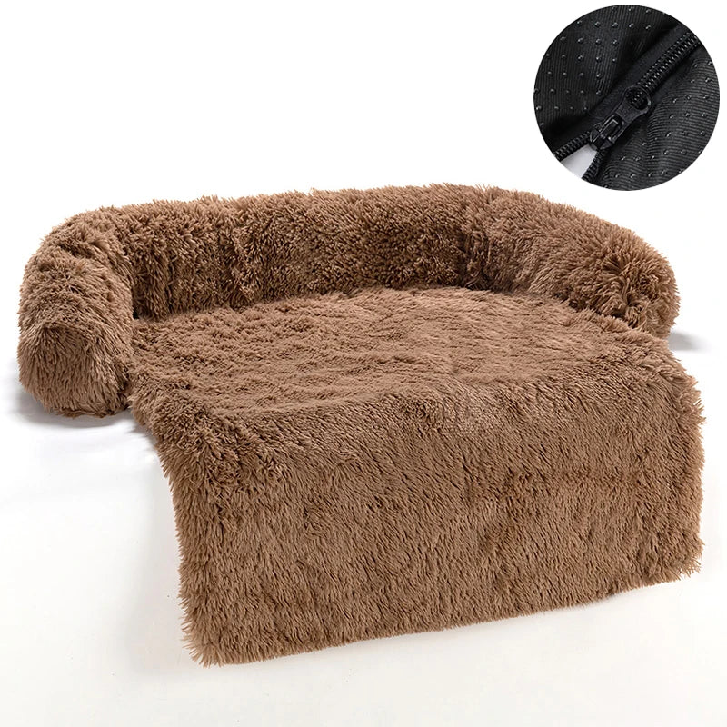 Removable Plush Pet Dog Bed Sofa for Large Dogs