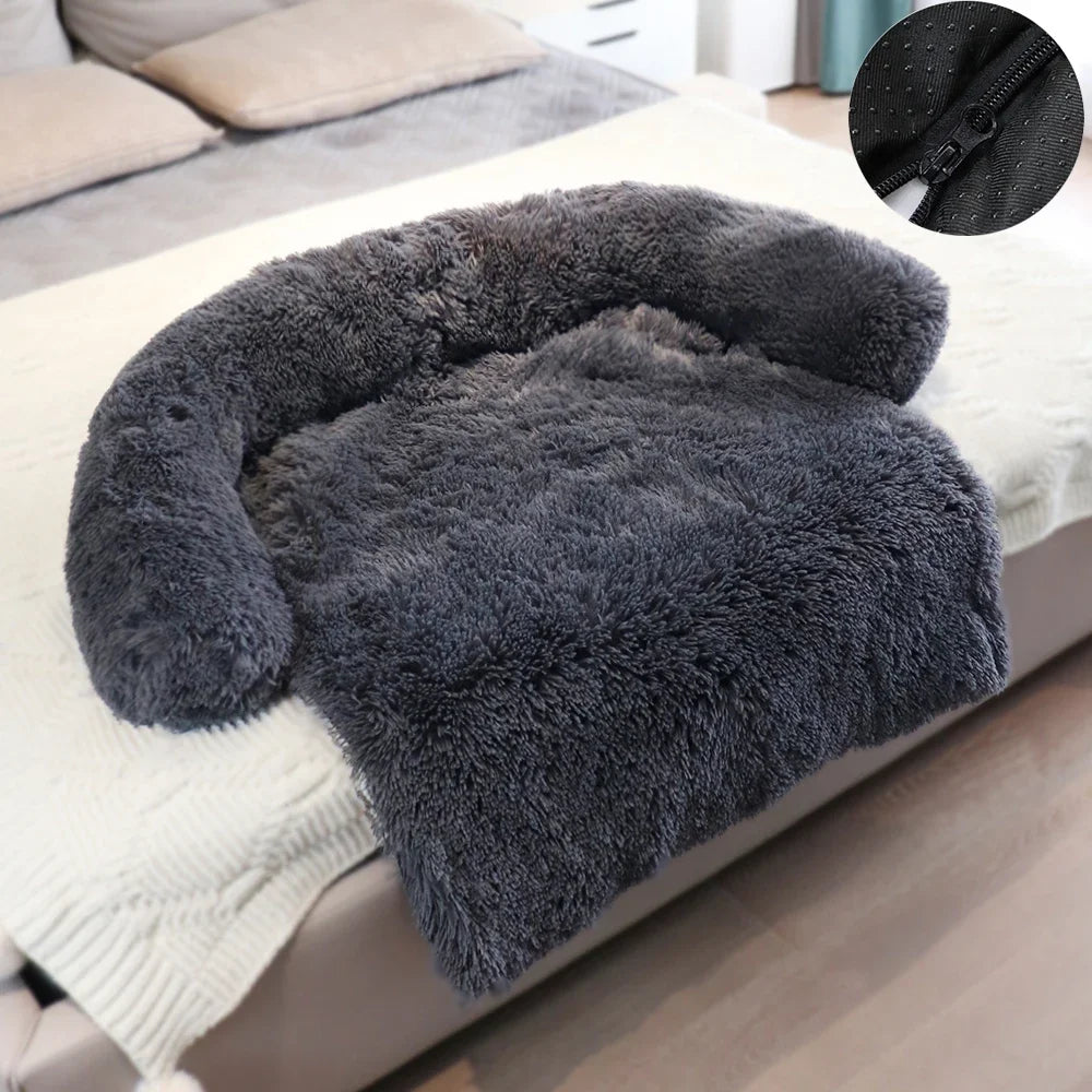 Removable Plush Pet Dog Bed Sofa for Large Dogs