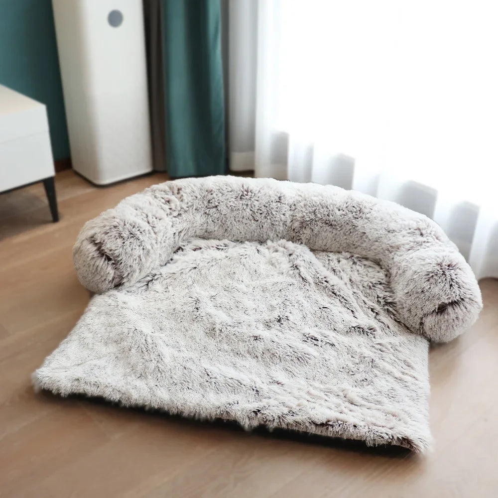 Removable Plush Pet Dog Bed Sofa for Large Dogs