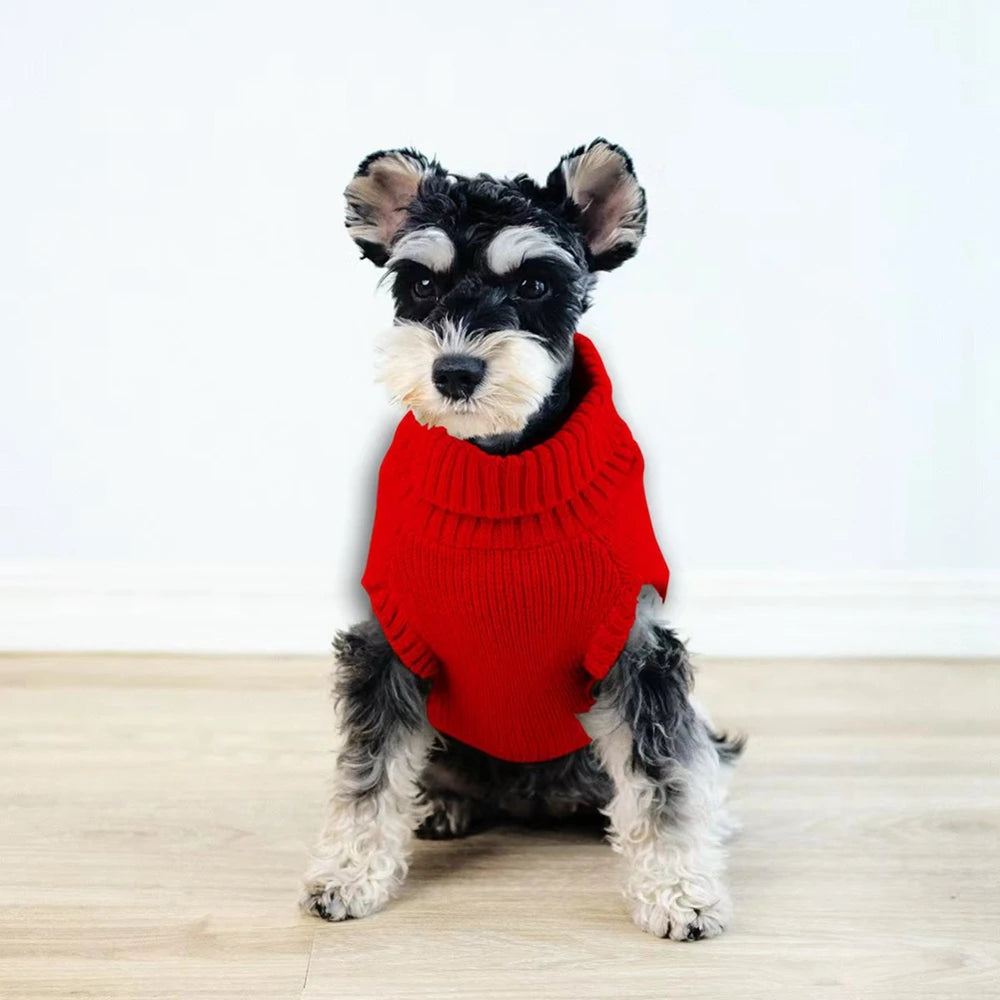 Wool Knitted Dog Sweater for Small & Medium Dogs – Chihuahua, Yorkshire, Puppy Winter Clothes"