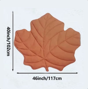 Leaf Shaped Dog Mat Blanket Summer Cooling Dog Bed