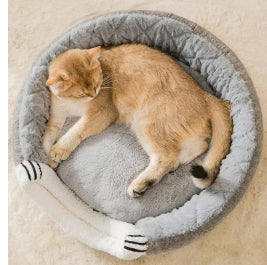 WarmWhiskers™ Plush Cat & Dog Bed House Nest