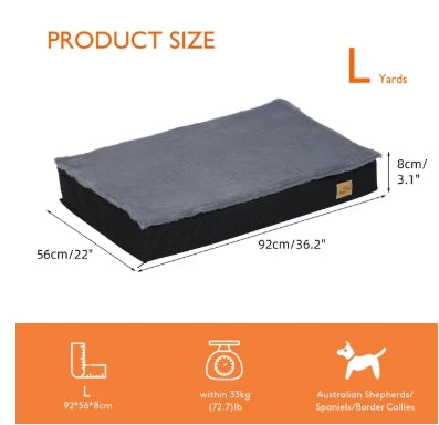 Orthopedic Foam Pet Bedding for Large Dog Crate Bed