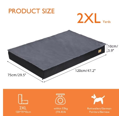 Orthopedic Foam Pet Bedding for Large Dog Crate Bed