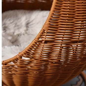 RattanNest™ Handwoven Cat & Dog Kennel 🐾