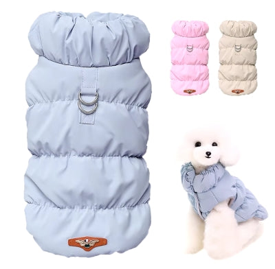 Winter Padded Dog Coat Jacket for Small Medium Dogs - Soft Warm Puppy Cat Clothes